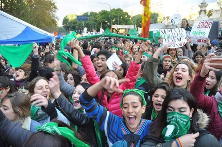 Manifestación por el aborto legal